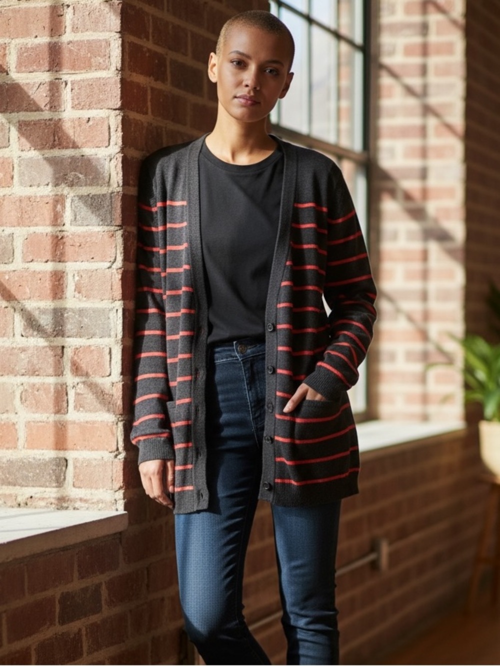 Theory Lonnie Cardigan Cashmere Blend Sweater Size Medium